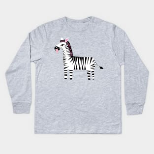 Zebra Kids Long Sleeve T-Shirt